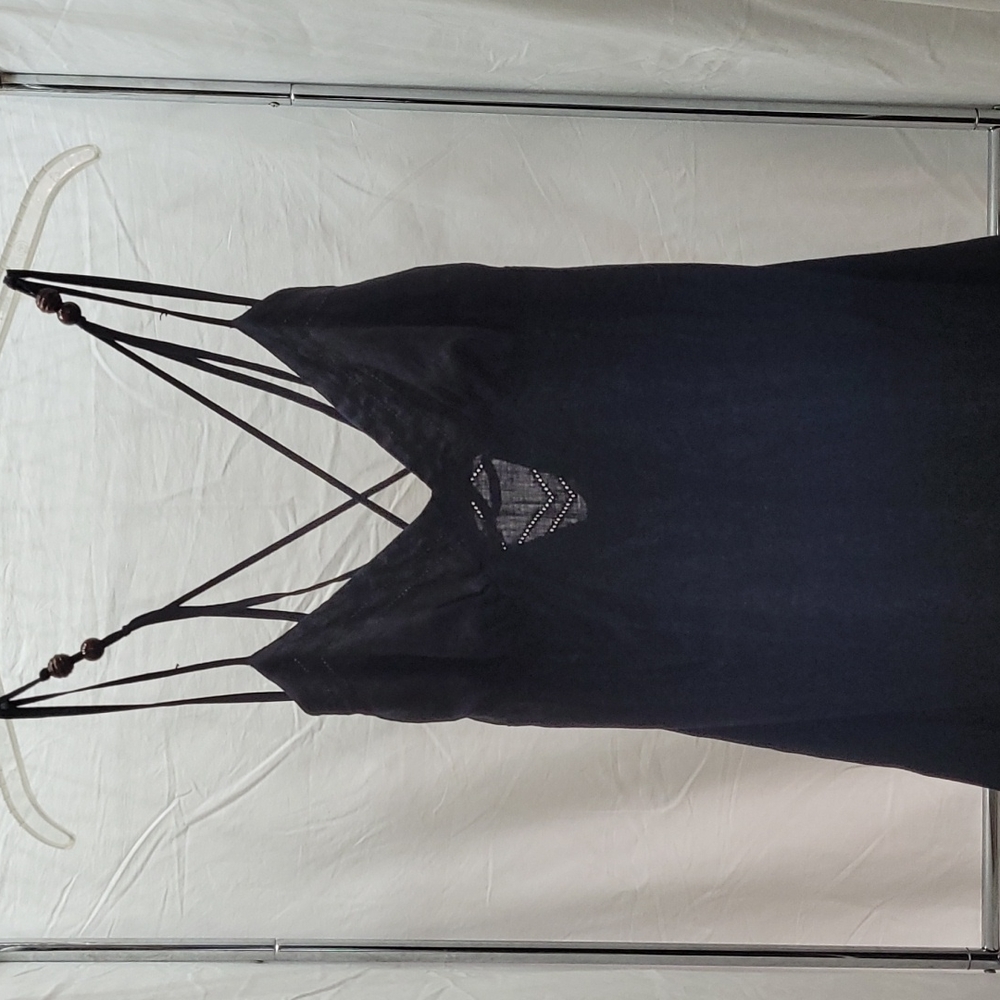 Banana Republic linnen dress. Ankle length. Black size 4